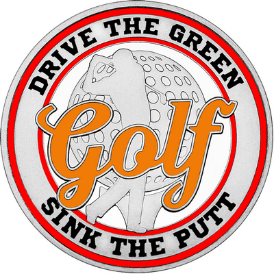Orange "Golf" with Red Outer Circular Borders